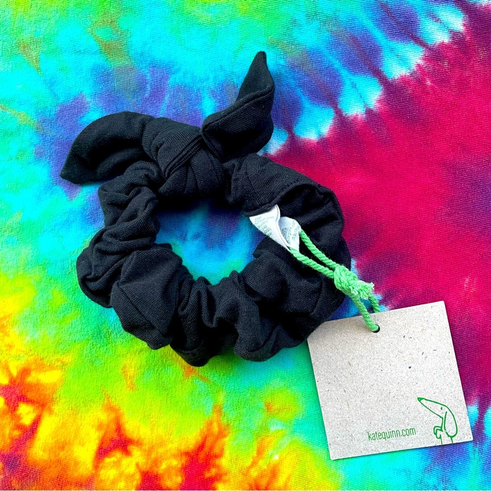 Organic cotton removable bow scrunchie by Kate Quinn, little Liam